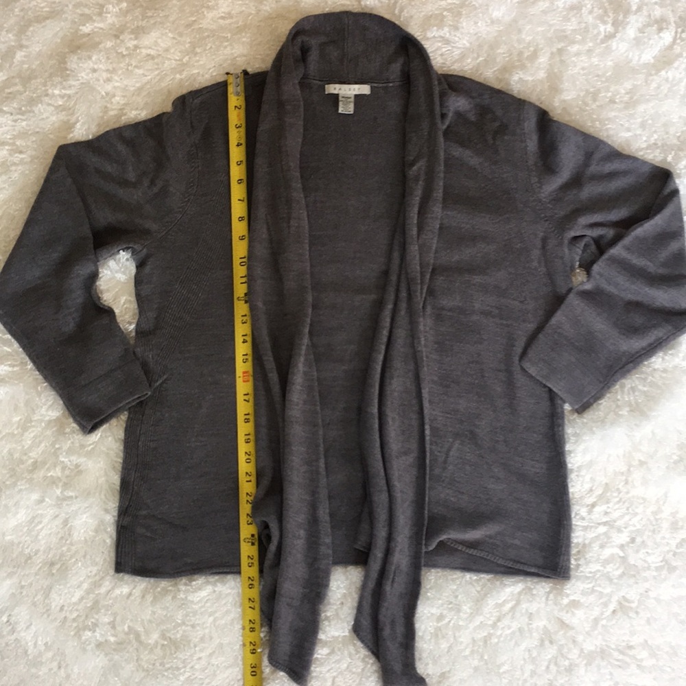 ✂️ RALSEY gray cardigan wrap sweater 1X - Picture 4 of 7